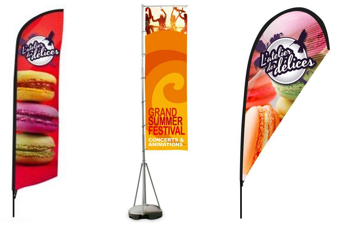 Pourquoi utiliser les drapeaux publicitaires pour votre stratégie de