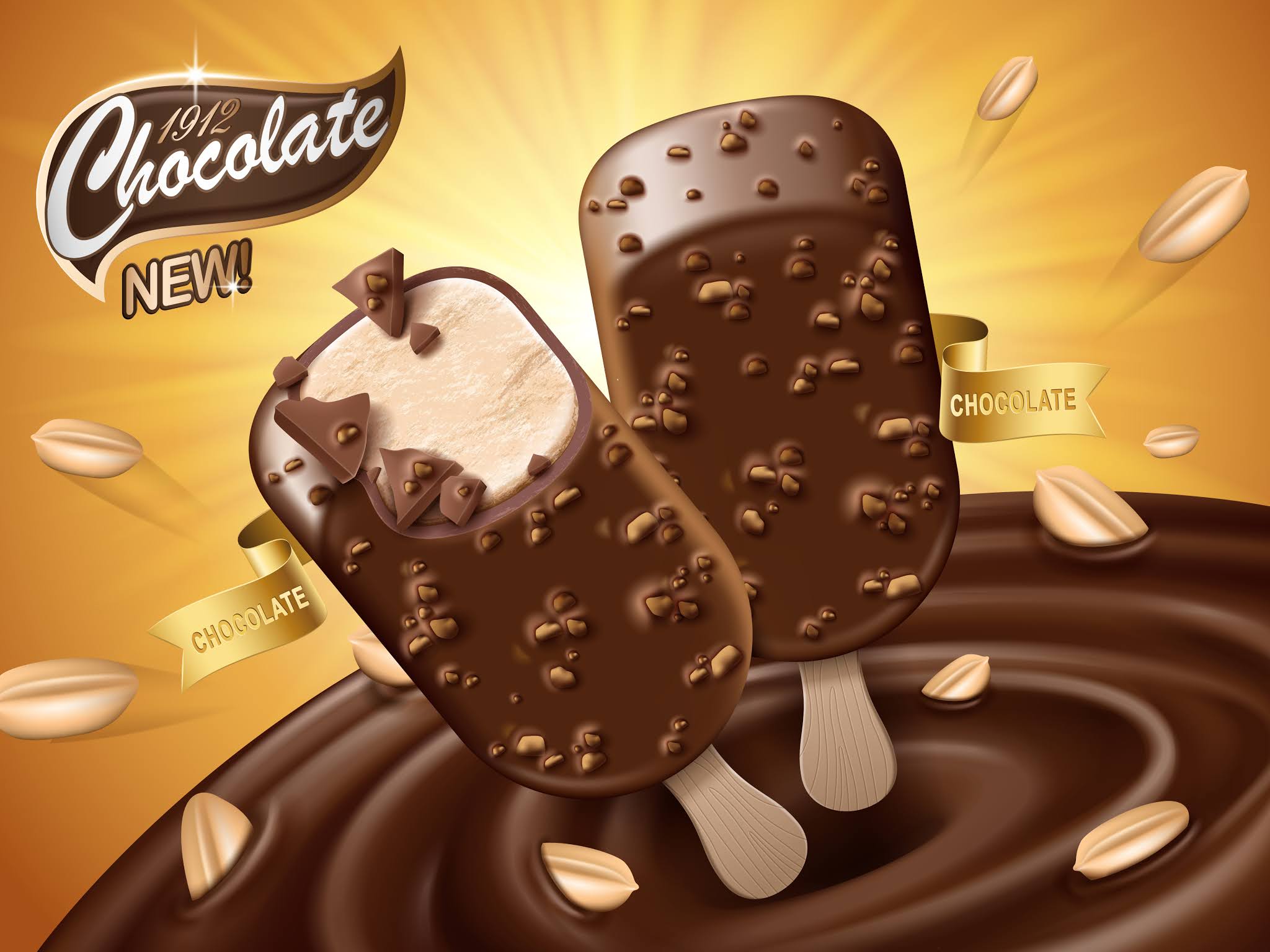 Vector designs the highest quality food products, biscuits and chocolate Design 2