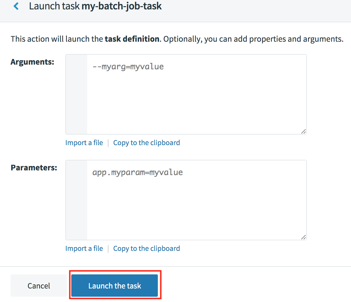 Spring batch job with Spring cloud data flow server