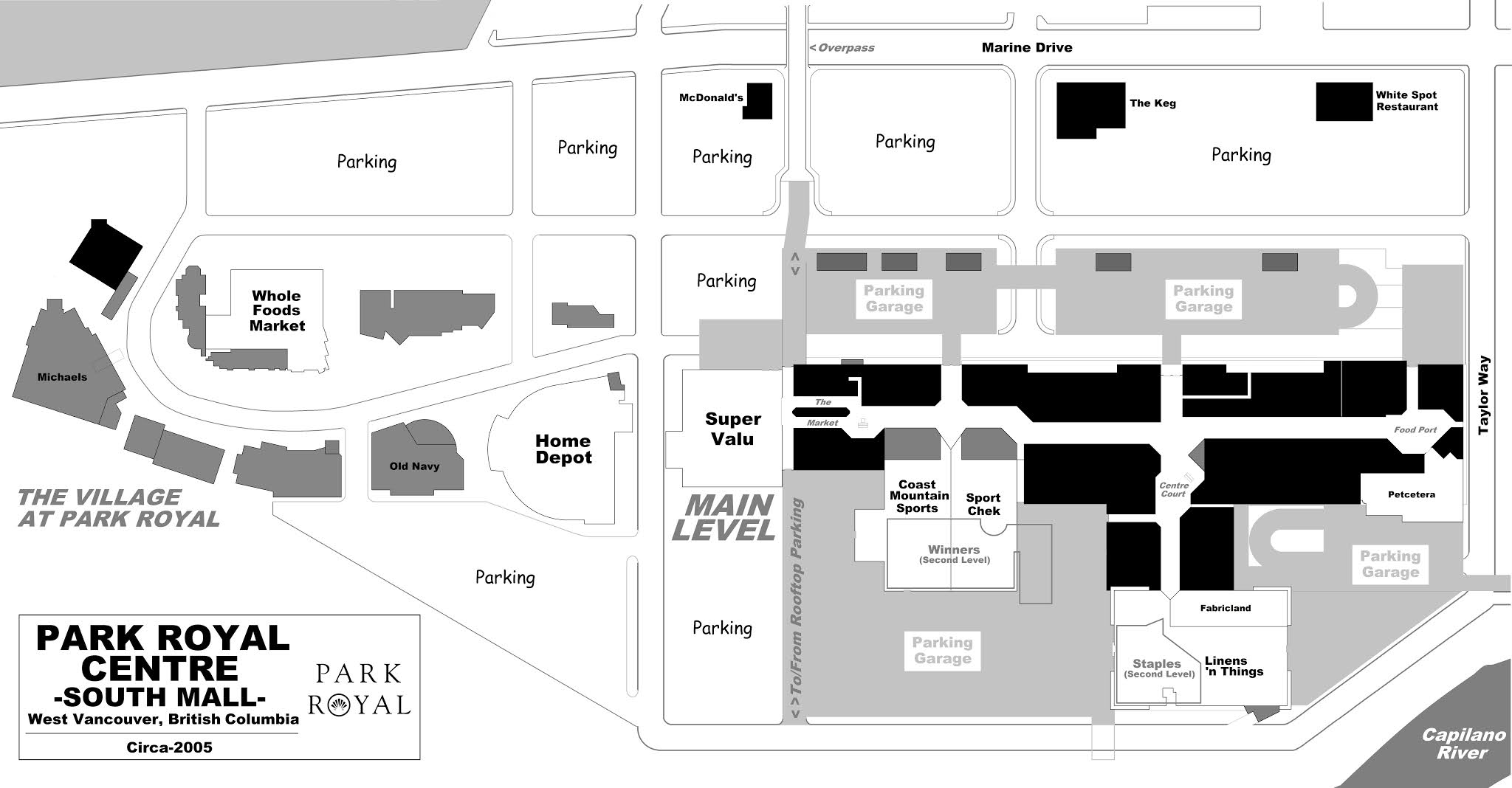Park Royal Mall Map The Shopping Mall Museum