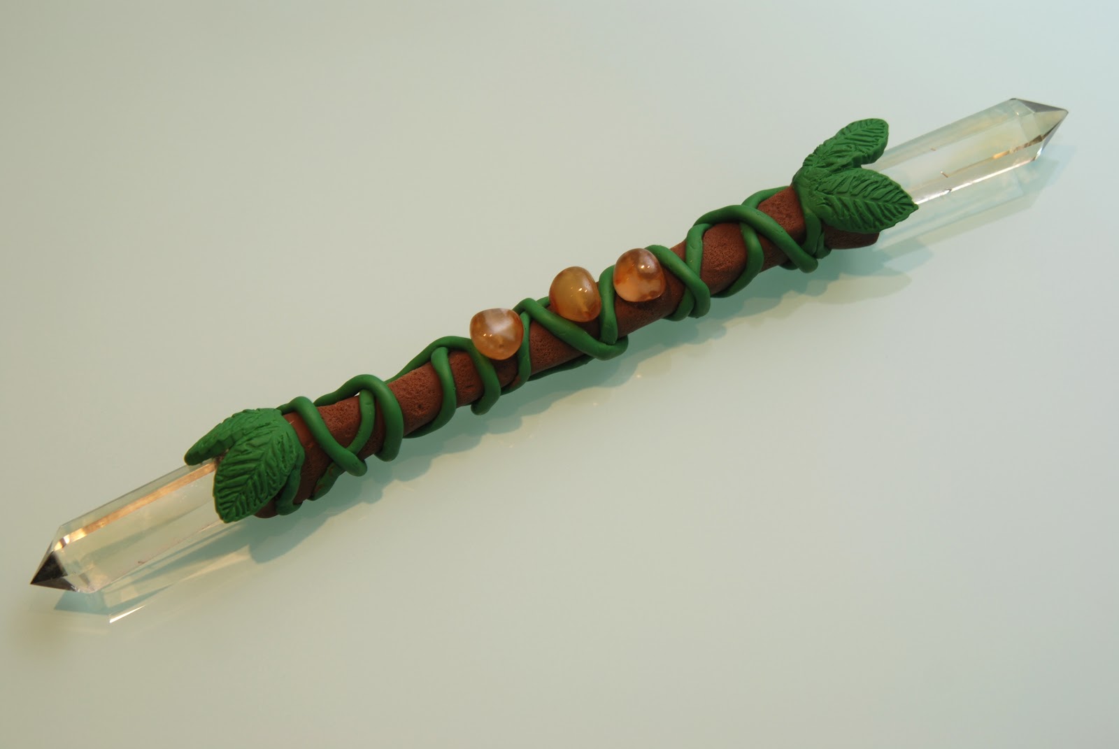 Reiki, Spirituality, and Crystal Healing Citrine Crystal Wand