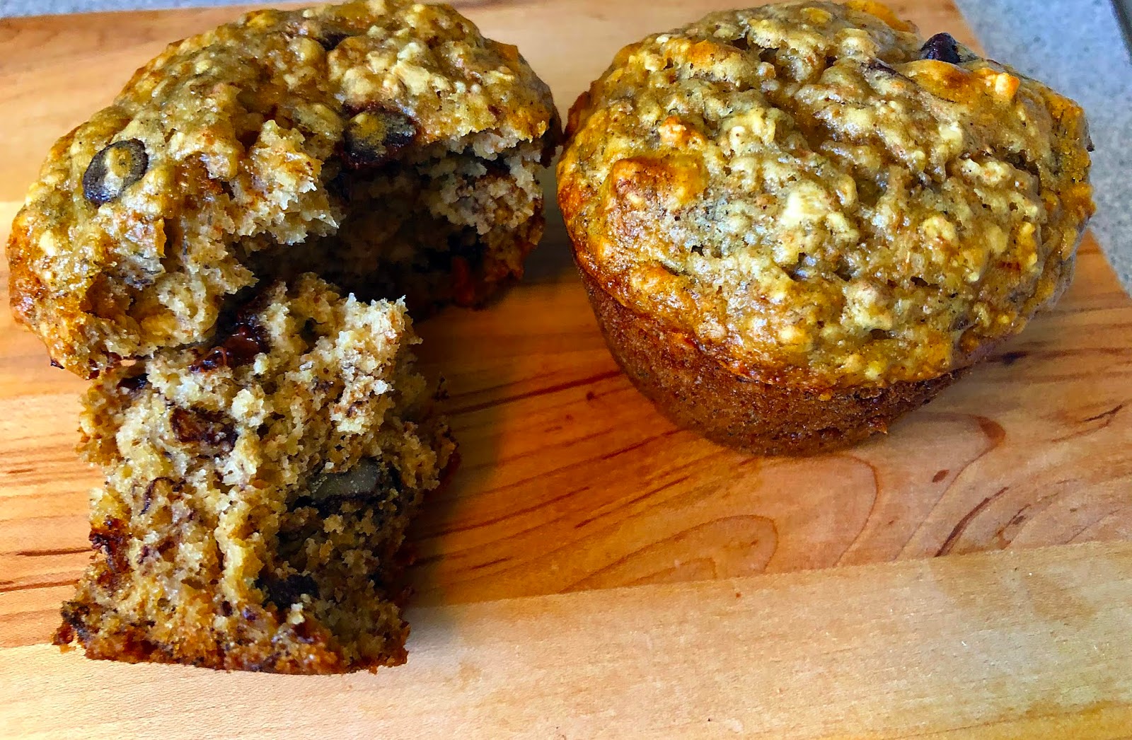 Muffins aux bananes et érable