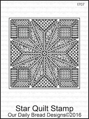 Our Daily Bread Designs Stamp Set: Star Quilt Stamp