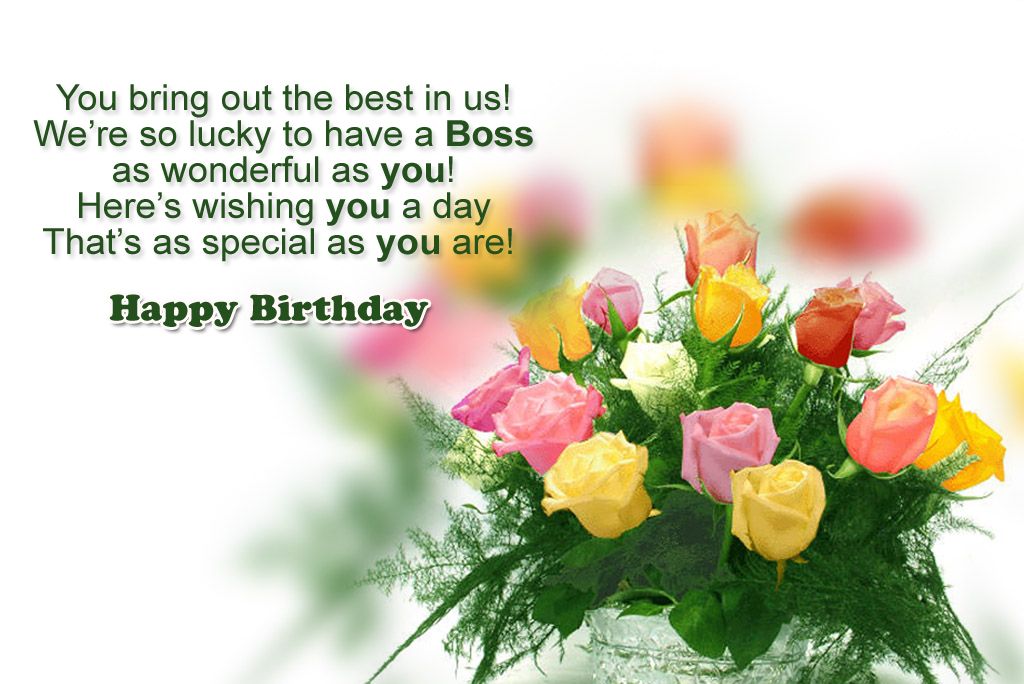 Birthday Messages for boss or supervisor