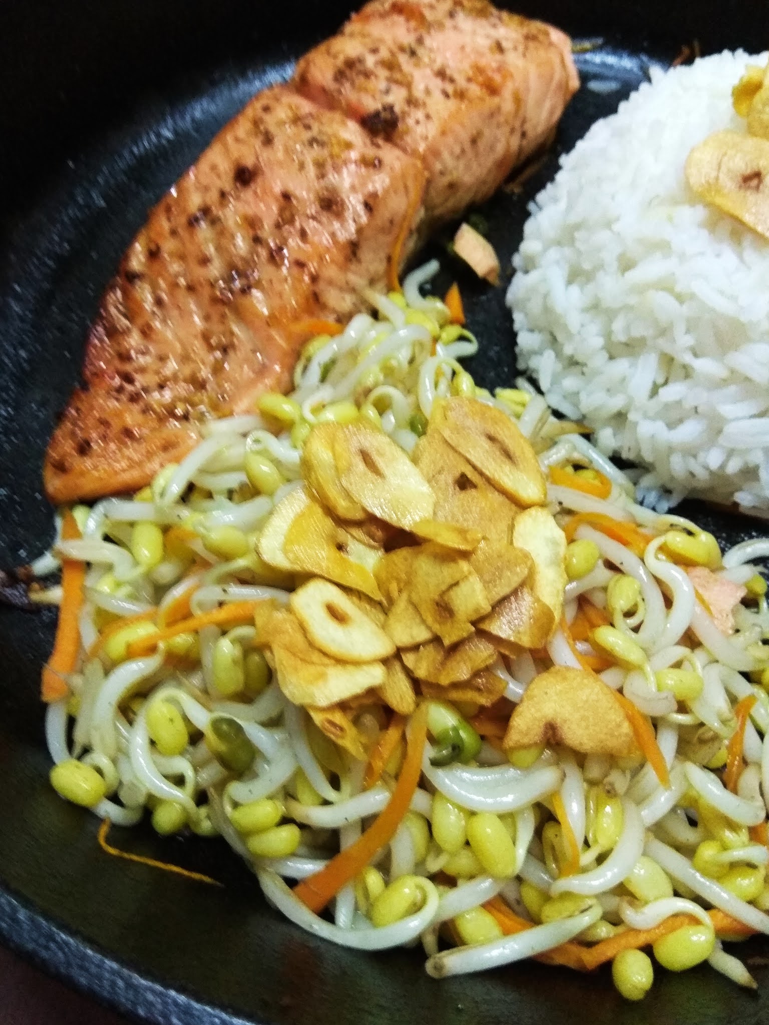 Elinluv's Tidbits Corner Salmon Teppanyaki Rice