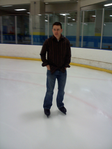 We went ice skating, something I haven't done since I was seven.