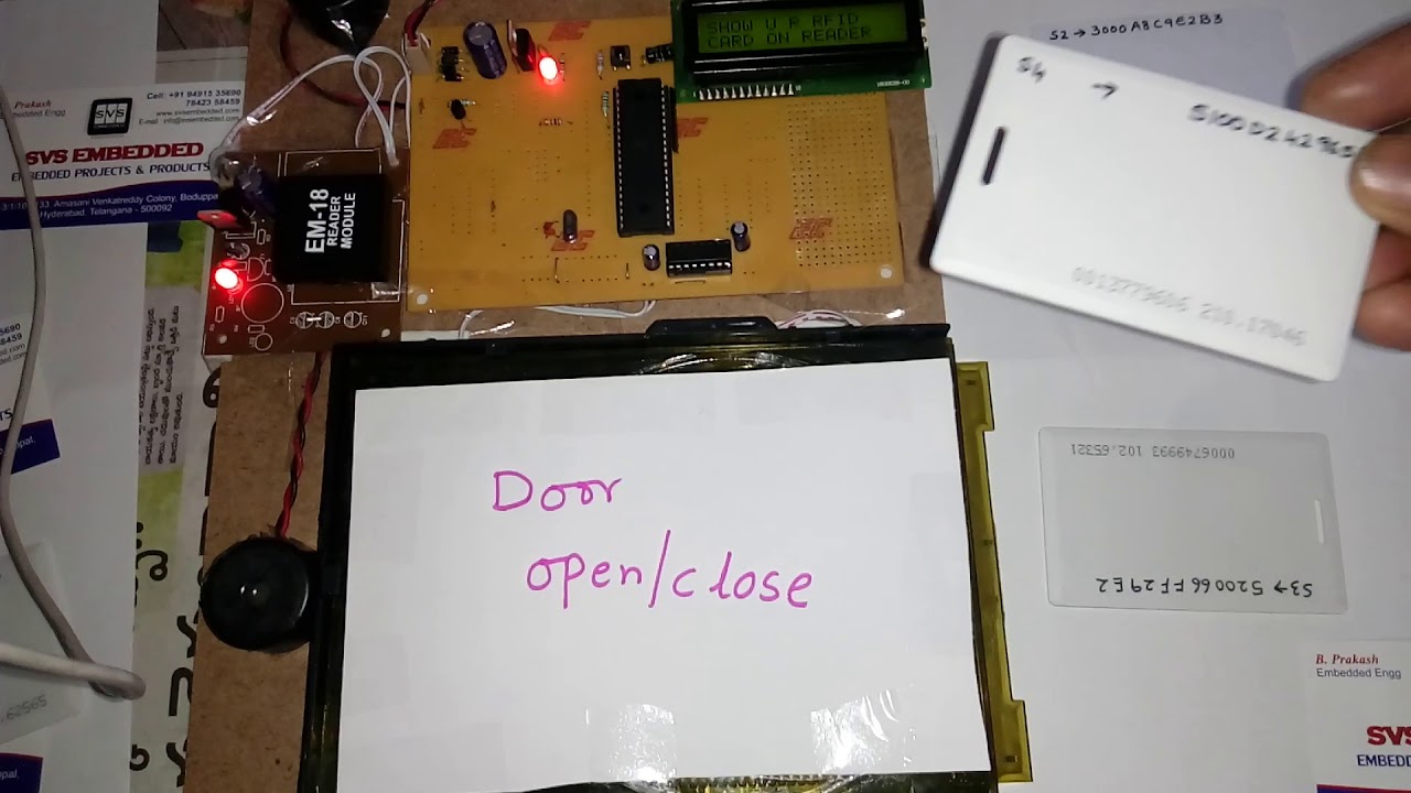 svsprakash, 9491535690, 7842358459 RFID Security Access Control System