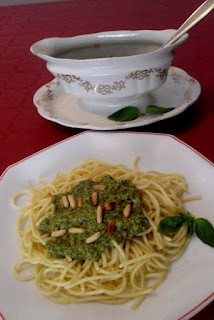 Spaghetti al pesto di basilico