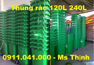 Noi ban thung rac cong cong 120lit0911041000