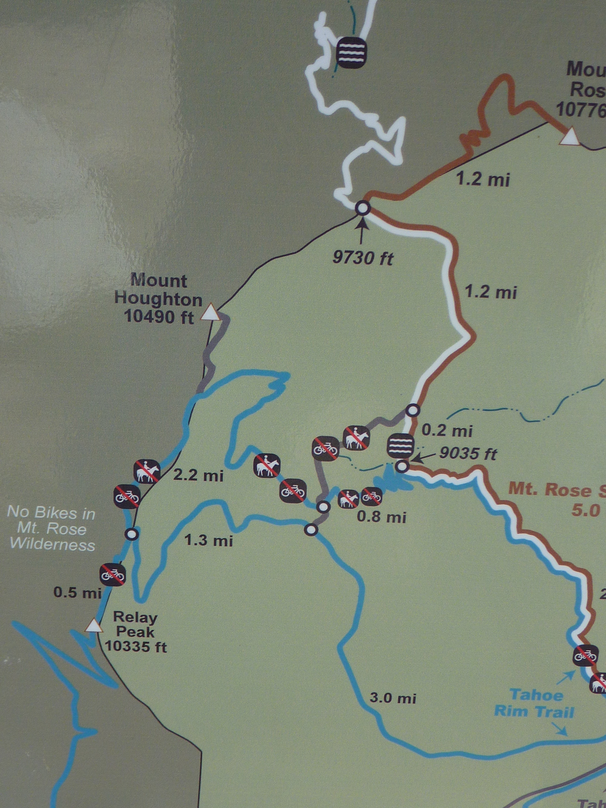 Trailing Ahead Mt. Houghton Trail