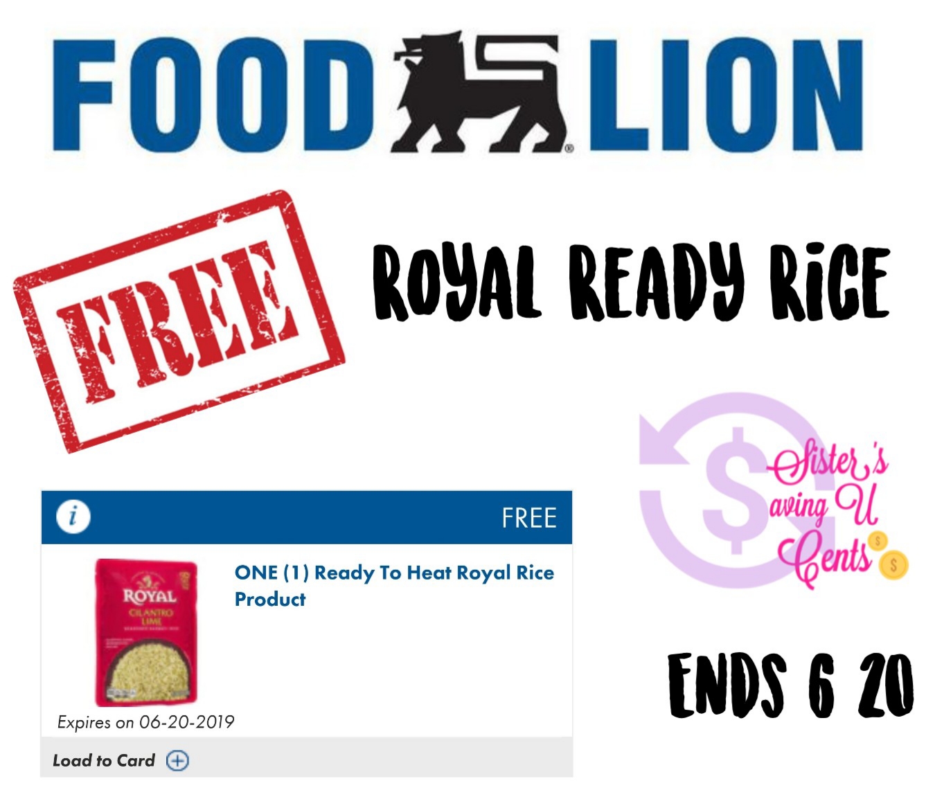 Free Royal Ready Rice Digital Coupon At Food Lion!!
