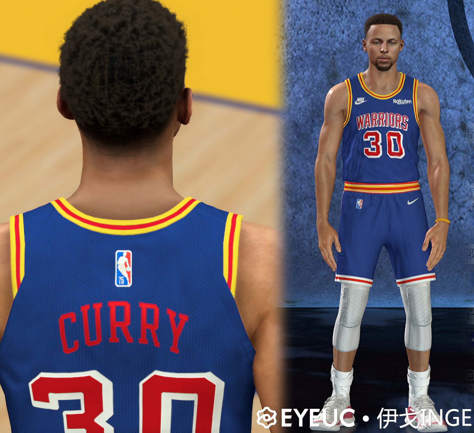 NBA 2K21 Golden State Warriors Classic 75th Anniversary Jersey 2021-22 by  AGP2K Gaming PH - Shuajota: NBA 2K24 Mods, Rosters & Cyberfaces