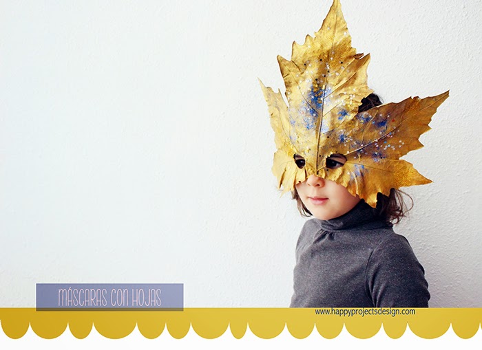 DIY máscara con hoja