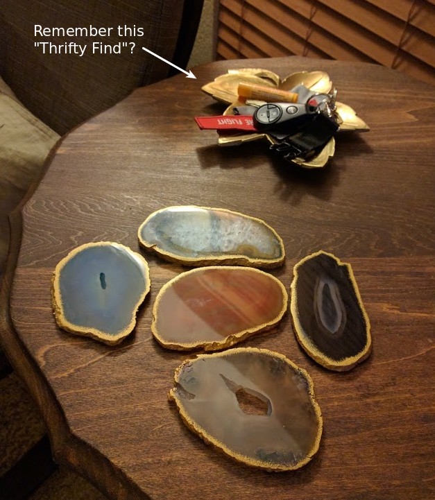 Tiny Scraps DIY Agate Coasters