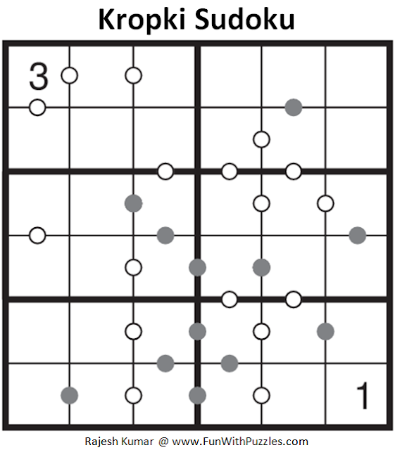 6x6 Kropki Sudoku (Mini Sudoku Series #59)