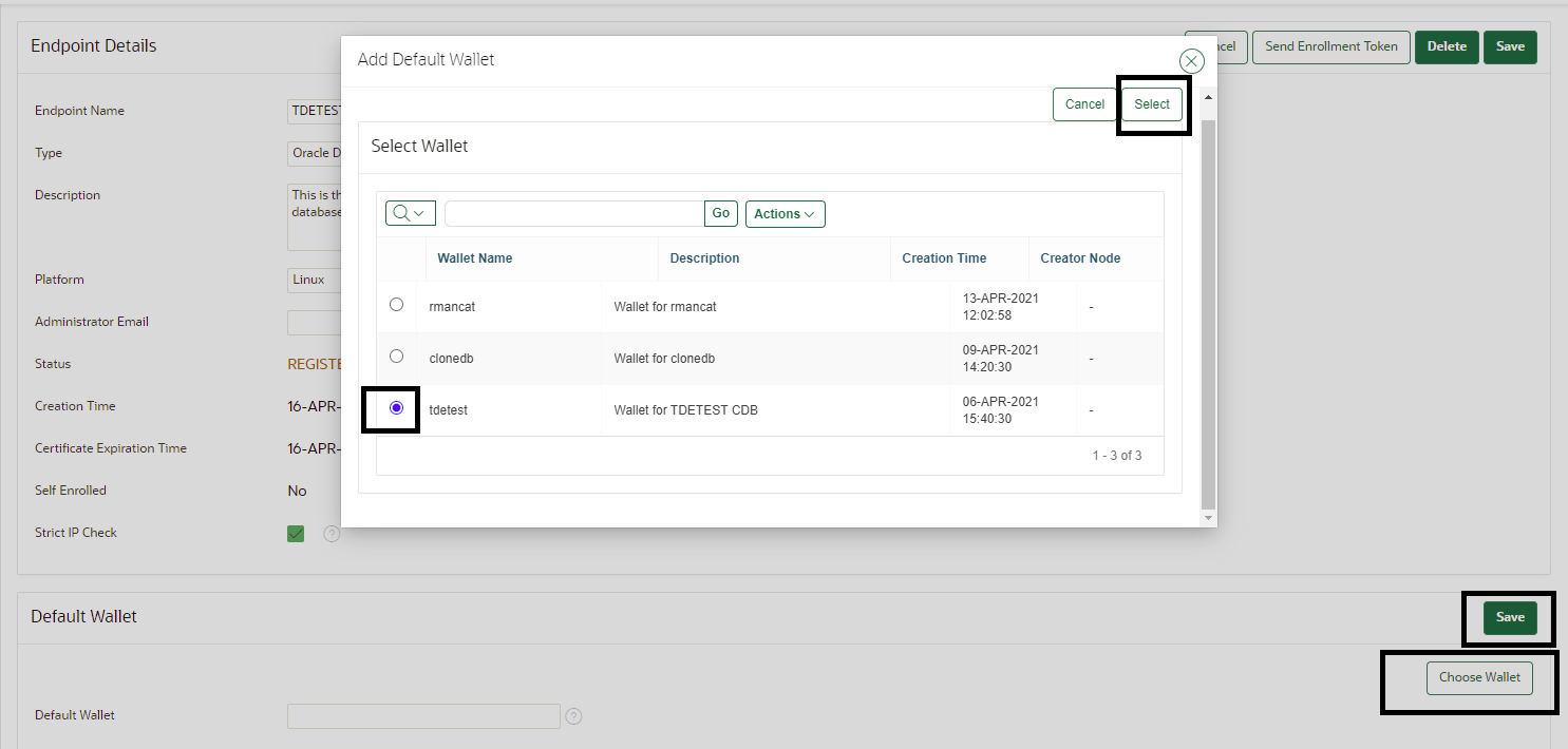 Migrate your TDE wallet to Oracle Key Vault