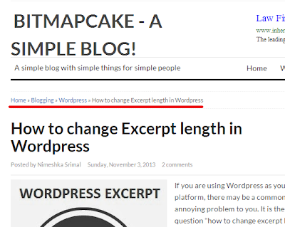 how to add breadcrumbs to blogspot