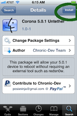 Use Corona To Untethered Jailbreak iOS 5.0.1