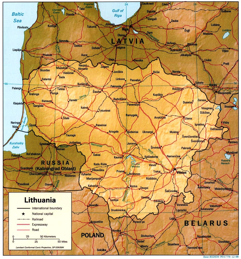 Landkarten Von Litauen 1998 Englisch Weltatlas landkarten-von-litauen-1998-englisch-weltatlas