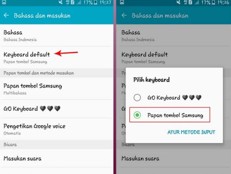 Cara mengganti keyboard hp samsung tanpa aplikasi