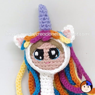 Decora lápices niña unicornio detalles cara 2