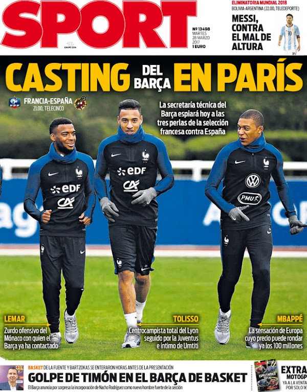 Francia, Sport: "Casting del Barça en París"