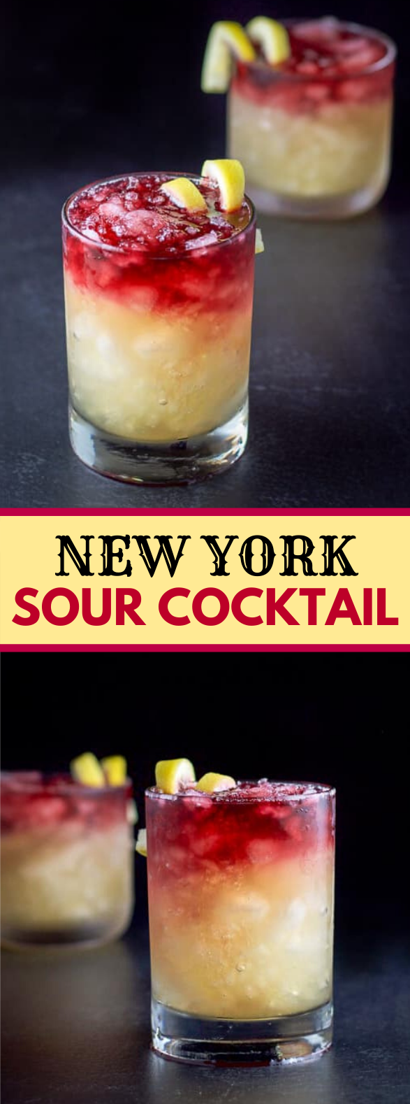 NEW YORK SOUR COCKTAIL #drinks #cocktails