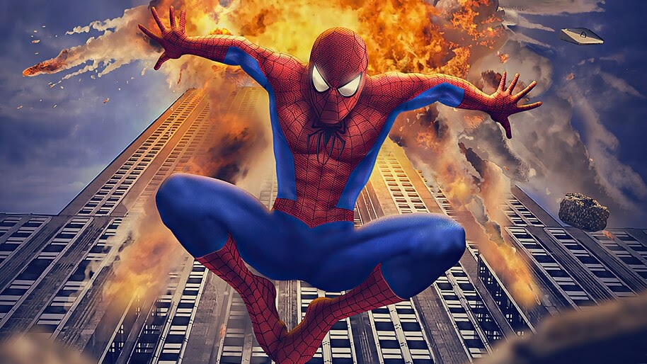 Spide-Man, Exploding, Building, 4K, #6.2414