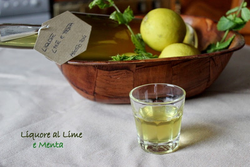 liquore al lime e menta