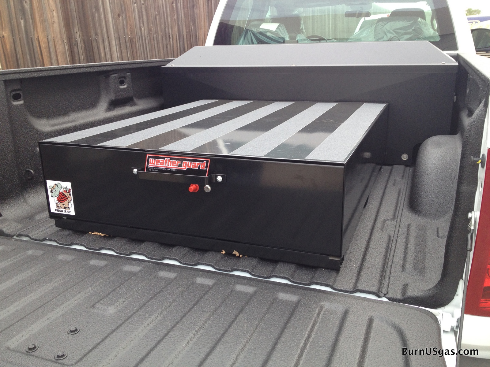 Burn United States gas: Truck bed storage considerations