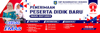 BANNER PPDB SEKOLAH 2021/ 2022