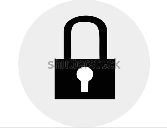 illustration graphic design of lock down virus