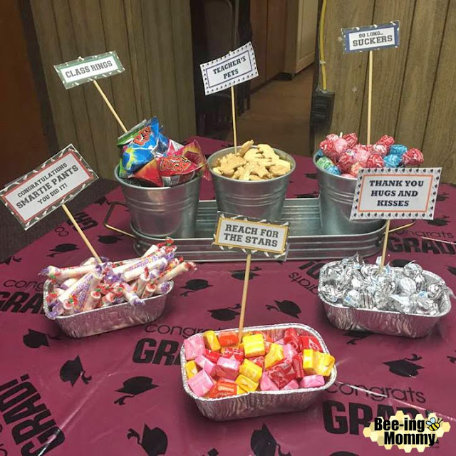 Graduation Candy Saying Water Bottle Gift
