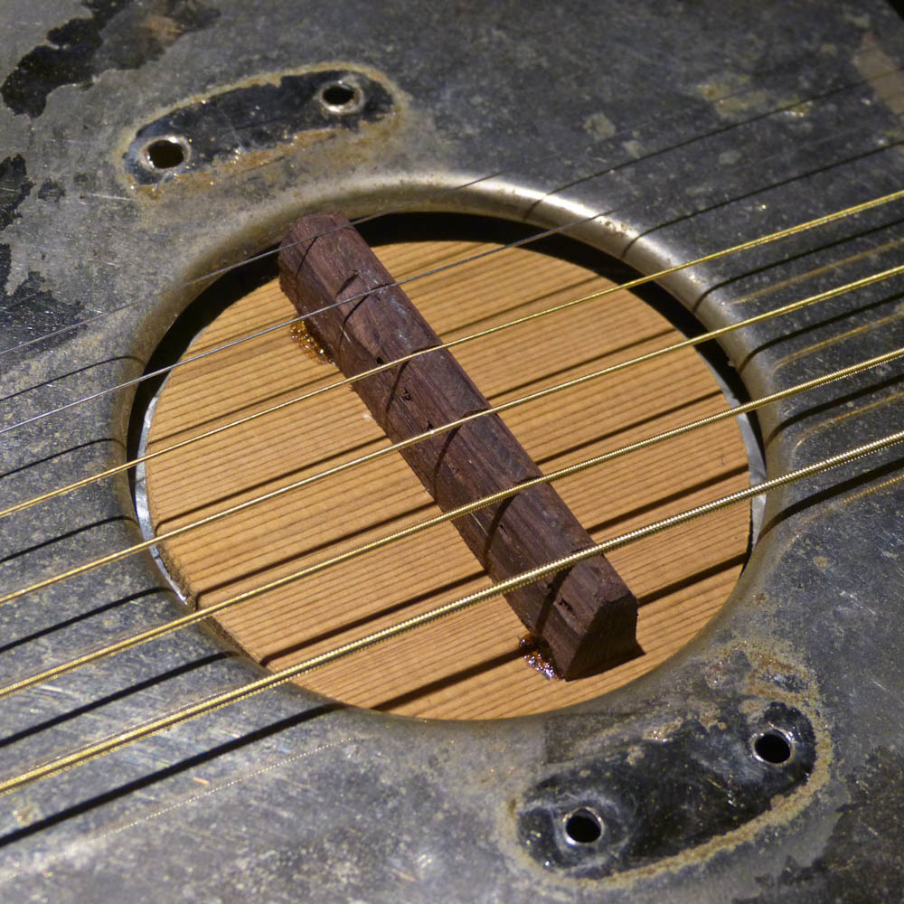 Cedar Resonator Guitar Biscuit Pickup Solution