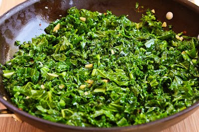  Pasta with Hot Italian Sausage, Kale, Garlic, and Red Pepper Flakes found on KalynsKitchen.com
