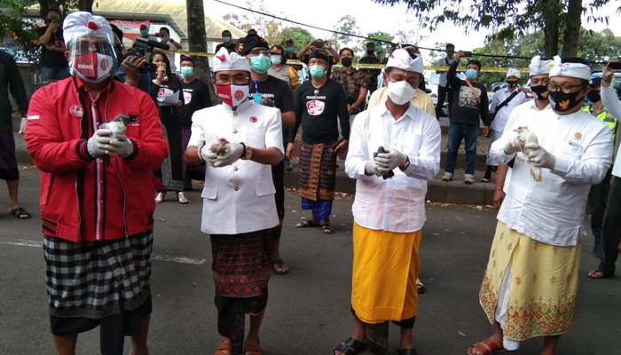 Pelepasan Burung Merpati Awali Pembukaan Kampanye di Tabanan