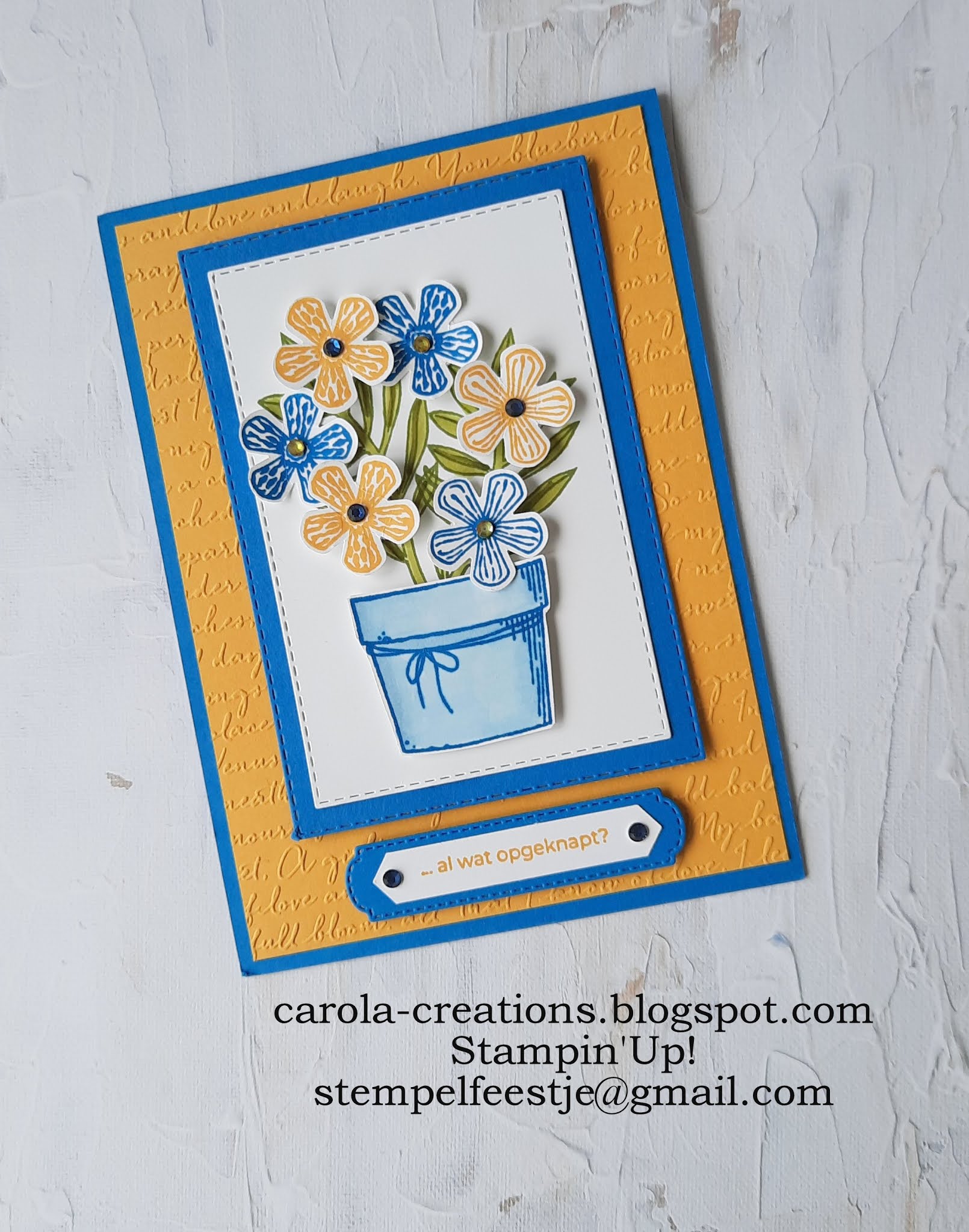 Carola Creations Basket of Blooms Stampin'Up!