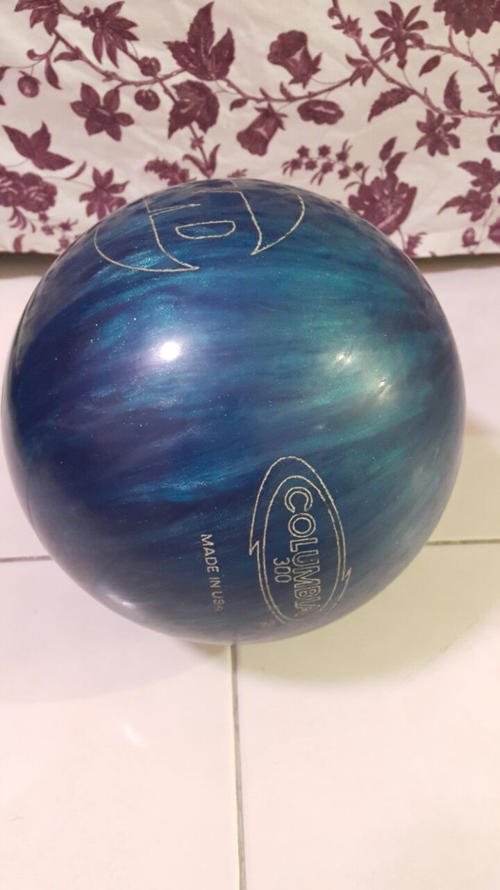 KEDAI BOWLING ONLINE POLYESTER BOWLING BALL COLUMBIA WD 10 LB+