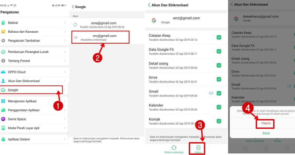 Simple Kok, Cara Keluar Dari Gmail Di Aplikasi HP Android - caramiaw.com