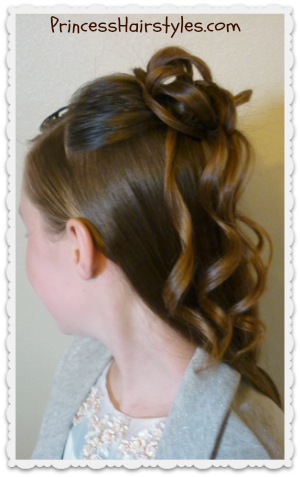 Formal Half Updo Hairstyle Cascading Curls And Chains Frisuren Blog