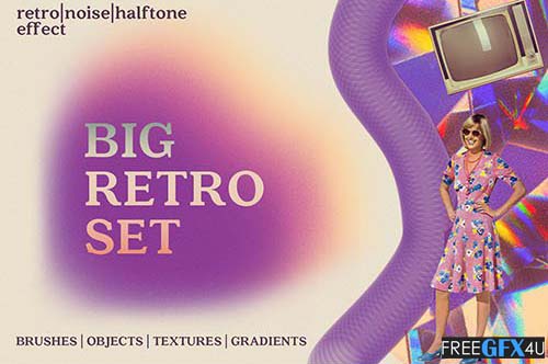 CreativeMarket - Retro Gradient Colors PS +Free Brush Retro Gradient Colors PS +Free Brush
