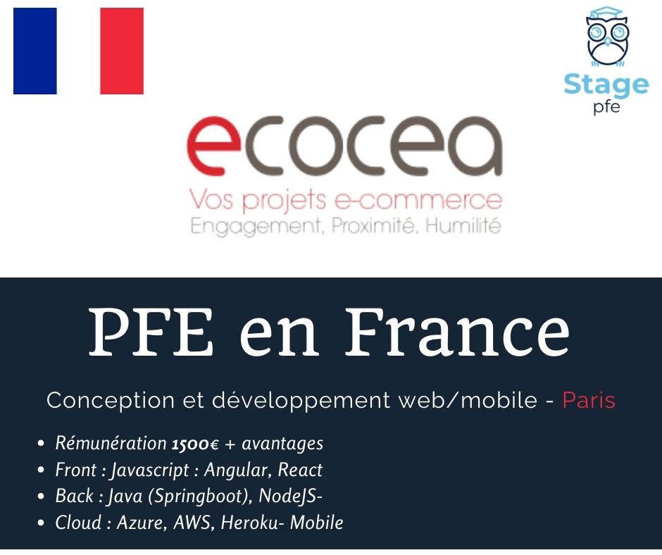 [PFE en France] Stage de fin d'études ingénieur(e) (6 mois