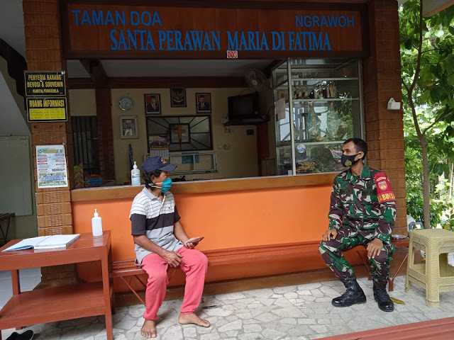 Babinsa Pilangsari Jalin Komsos Denga Tokoh Agama