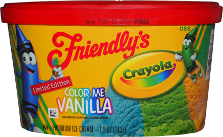 On Second Scoop Ice Cream Reviews Friendlys Color Me Vanilla.