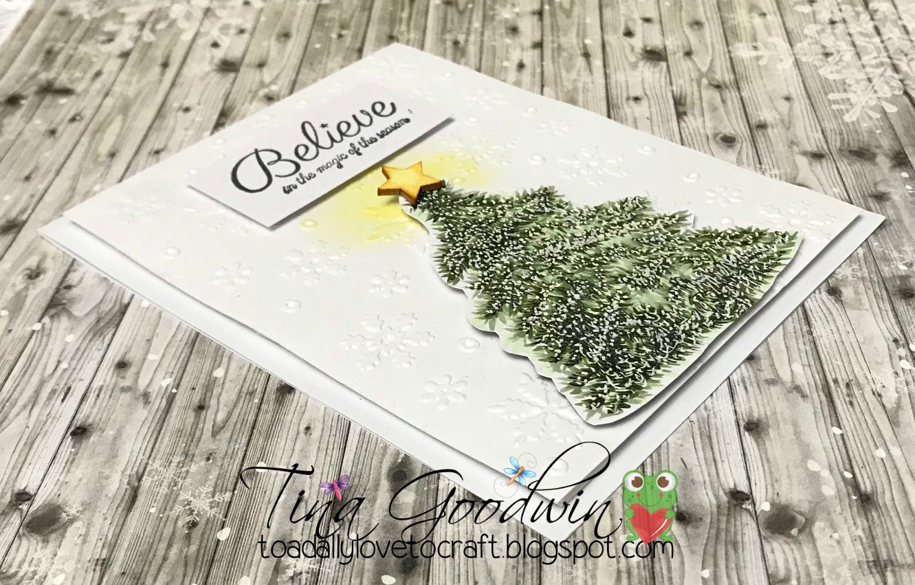 Toadally Love To Craft Rubbernecker Stamps Christmas Tree Card