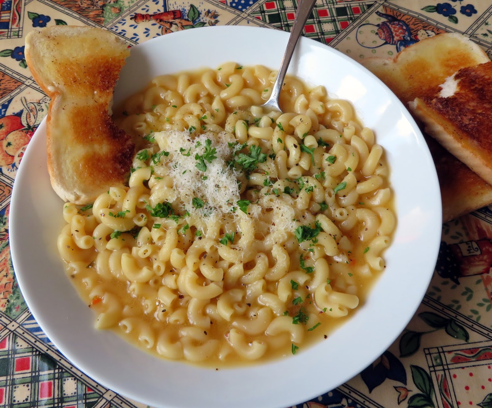 A Simple Pasta with Chicken Broth, Butter & Cheese The English Kitchen