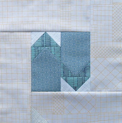 Modern sampler quilt - Block #11 - Inspired by Tula Pink City Sampler