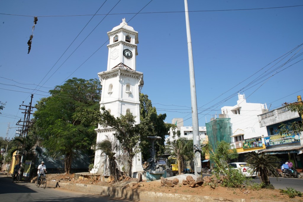 Pondicherry Tourism Muthialpet Manikoondu (Tower Clock), Puducherry