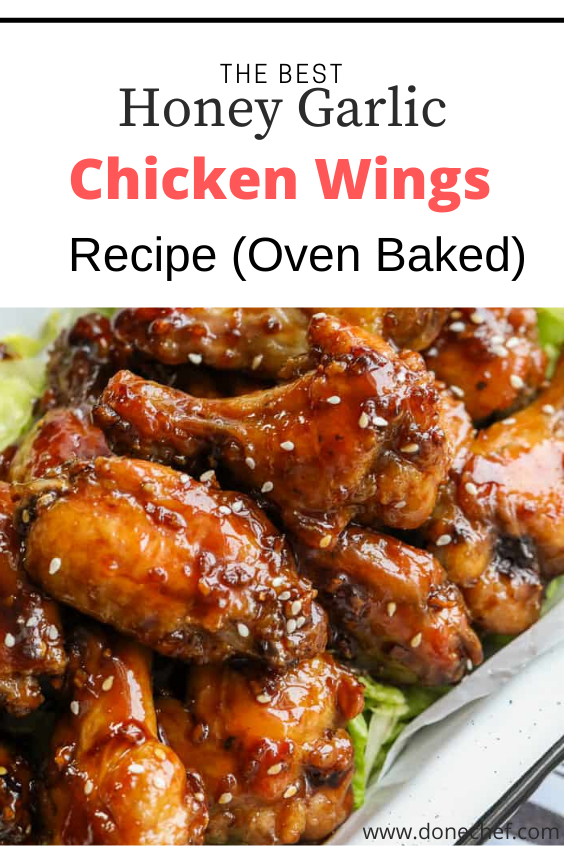 The Best Honey Garlic Chicken Wings Recipe (Oven Baked)
