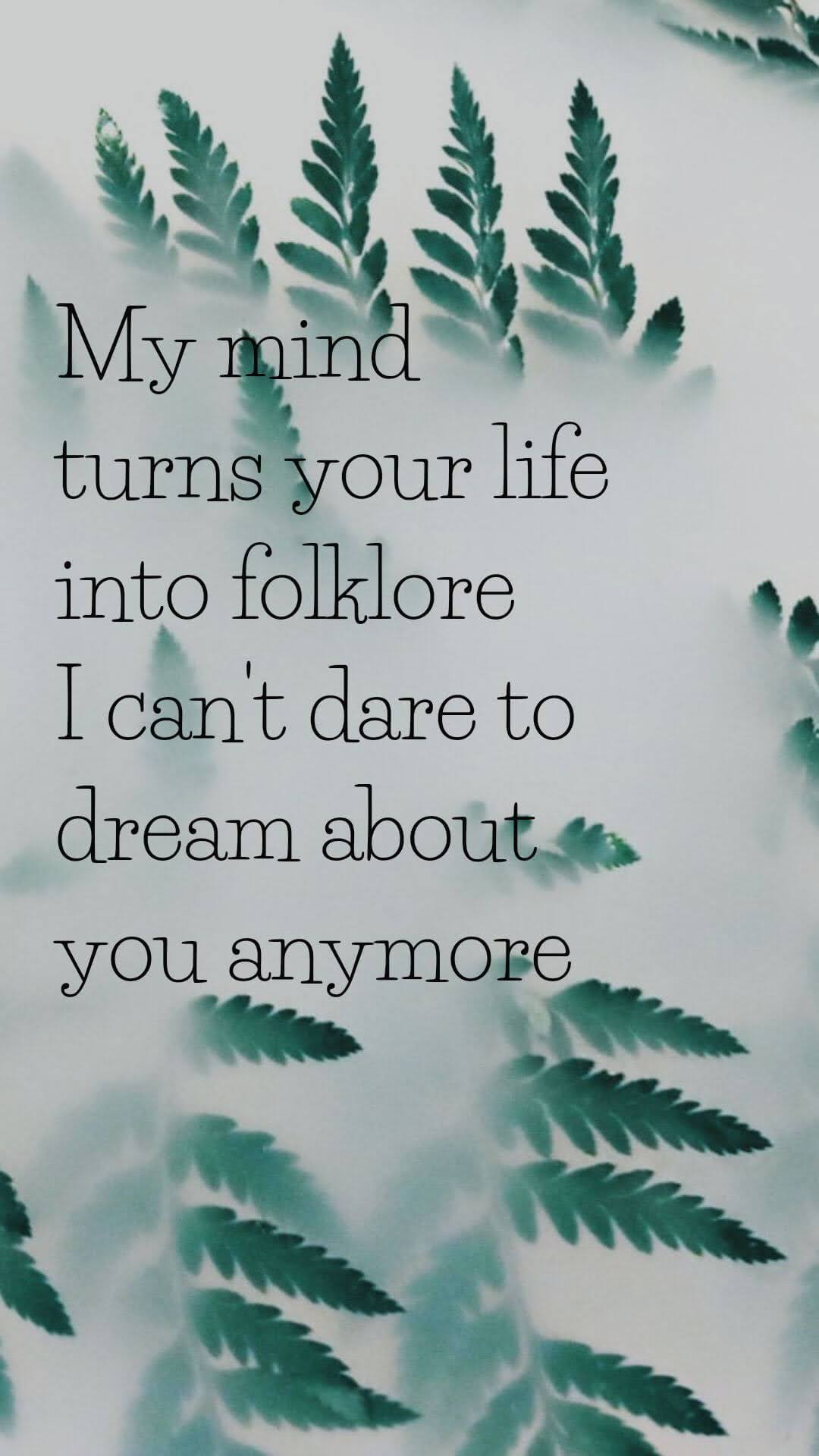 I can't dare to dream about you anymore Quotes Wallpaper ~ Arti Lirik